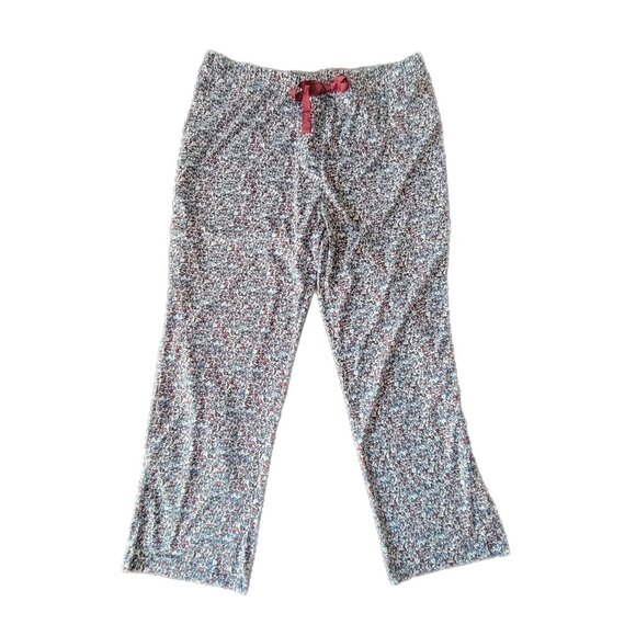 Land's End Pajama Pants Floral Micro Print - Picture 2 of 8